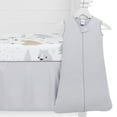 thumbnail image 5 of Evolur Grizzly Bear Collection 3pc Crib Set (Fitted Sheet, Snuggle Sack, Crib Skirt) in Rocky Grey & Bear Print, 5 of 5