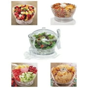 EuroHome FridgeMate 6-Piece Acrylic Chilled Serving Bowl Set , FGM51110