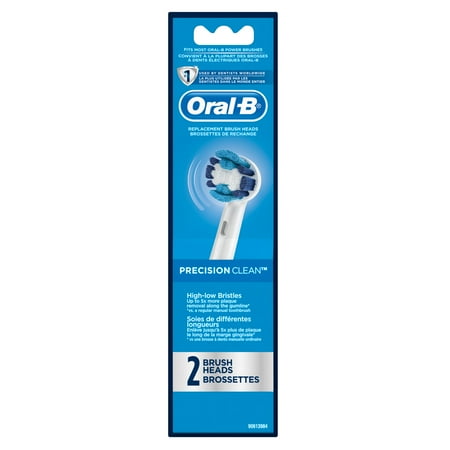 Replacement Cleaning Head - Oral-B Precision Clean Replacement Electric Toothbrush Head, 2 Count