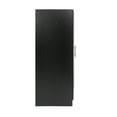 thumbnail image 6 of Prepac Elite Armoire Armoir Wardrobe Closet - Black 32"W x 35"H x 20"D Cabinet for Functional Clothes Storage with Hanging Rail - BEW-3264, 6 of 13