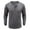 Gray Waffle Henley Shirts for Men, variant on HOOMEUMY Men's Thermal Henley Long Sleeve Shirt Waffle Knit Button Up T-Shirt Warm Breathable Soft Lightweight Comfortable Outdoor Indoor Daily Red L