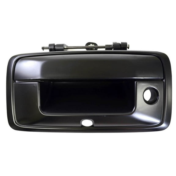 PT Auto Warehouse GM-3549P-TGC - Tailgate Handle, Primed Black - with Camera Hole Fits select: 2014-2015 CHEVROLET SILVERADO, 2014-2015 GMC SIERRA