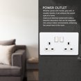 thumbnail image 3 of Zócalo Eléctrico, erosión con erosión Elegante Retardante PC Base Base Socket 13A Switch Switch Dual Switch Dual Gang Exquisite Craftsmanship For Home Hotel, 3 of 7