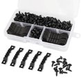 thumbnail image 1 of Kit de perchas para cuadros que incluye 100 perchas para colgar marcos de cuadros con dientes de sierra con doble orificio y 200 tornillos para colgar pinturas de relojes, ilustraciones, ganchos para, 1 of 5