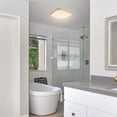 thumbnail image 6 of Modern elegant Dimmable 14" Square Flush Mount LED Ceiling Light , Stylish And Energy-Efficient Fixture Brushed Nickel Finished, For  Bedrooms, Kitchens, Living Rooms And Offices, 6 of 11