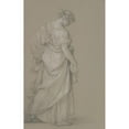 thumbnail image 3 of Angelica Kauffmann 17x24 Black Modern Framed Museum Art Print Titled - Study of a Standing Woman (1792-96), 3 of 5