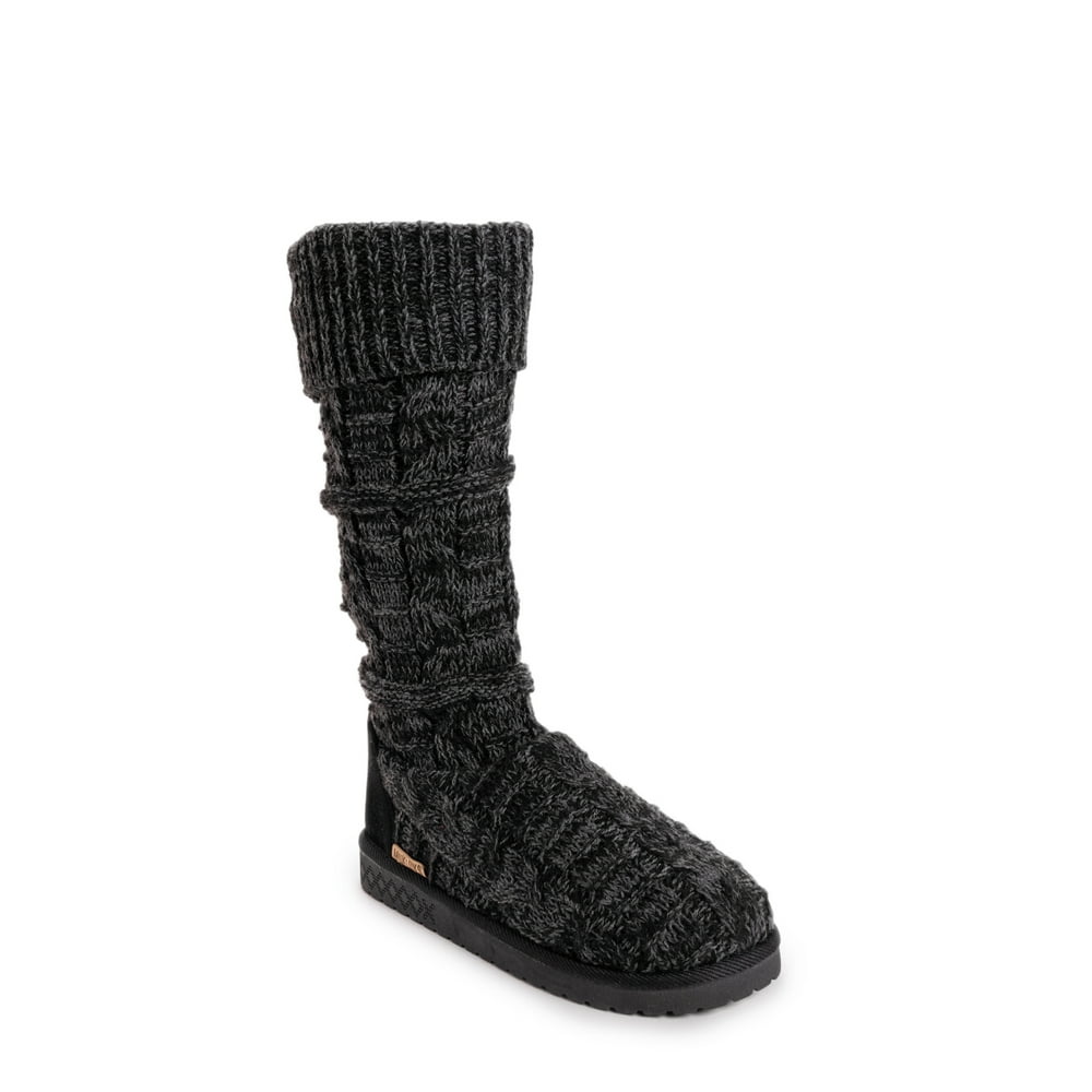 Muk Luks - Muk Luks Shelly Marl Knit Sweater Slouch Boot (Women's ...