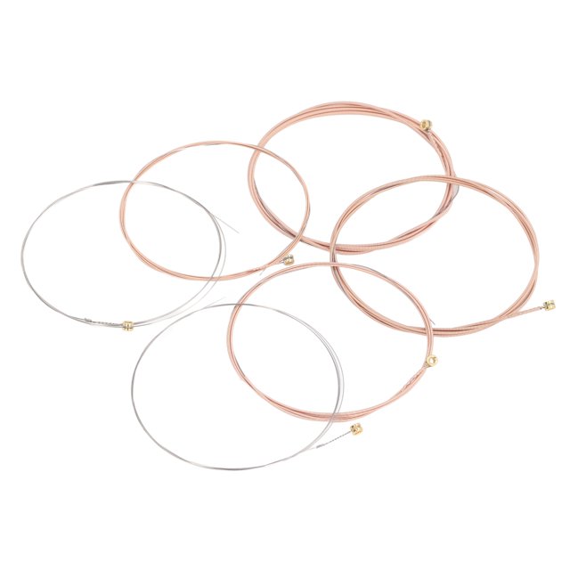 Guitar Strings, Gold Beads 11-52 Gauge Acoustic Guitar Strings 6 Pcs For Replacement