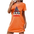 thumbnail image 4 of Women's Oversized Short Nightgown Fashion Chest Print Short Sleeve Nightdress, 4 of 4