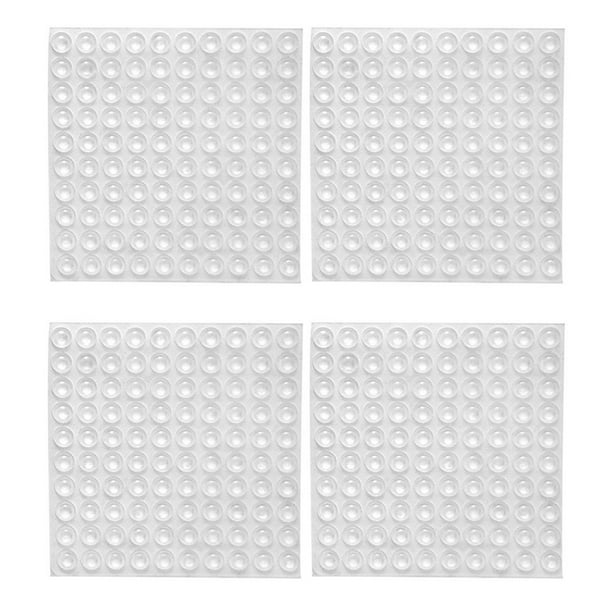 Almohadillas de Parachoques Adhesivas para Pies de Goma Transparente 400X, 8X2.5 mm