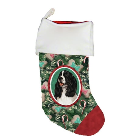 Springer Spaniel Black/White -  Best of Breed Dog Breed Christmas