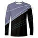 thumbnail image 3 of Blusas y camisas de manga larga y cuello redondo para hombre, estilo casual, estampado, cuello redondo, manga corta, poliéster, 3 of 4