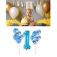 thumbnail image 3 of Billuyoard 11 Uds. Globos de confeti de látex de ágata para niño y niña, decoración para fiesta de 1er cumpleaños, globos de aluminio Kits de decoración para fiestas ágata azul+confeti azul, 3 of 5