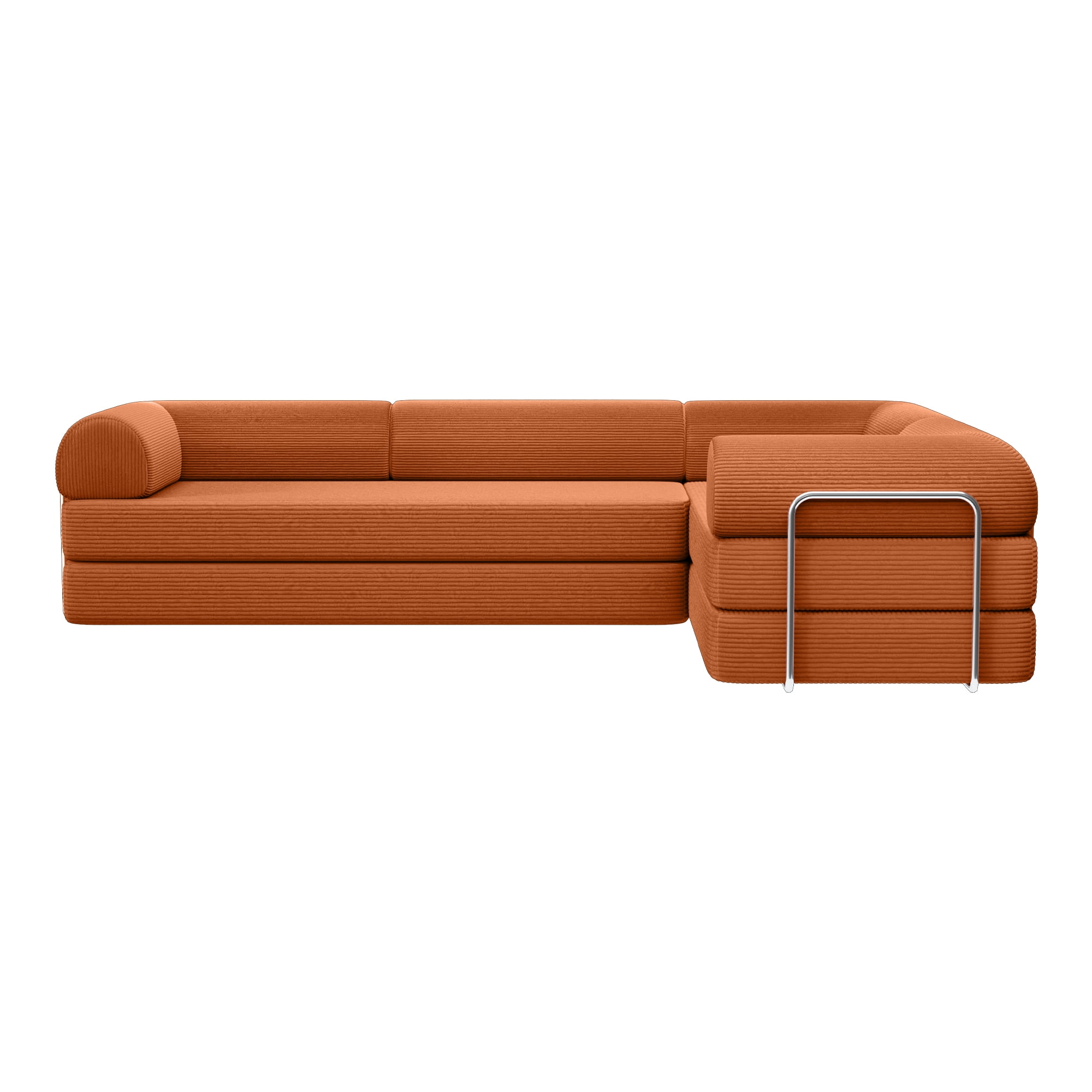 COOLHUT 78.7" W Combination Sofa, High Rebound Density Sponge Sofa Couch, Two Forms Floor Couch Three Seats Sofa Bed for Living Room, Bedroom, Coffee