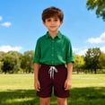 thumbnail image 2 of KAUOD Boys Athletic Shorts Quick Dry Elastic Waist Beach Shorts Summer Casual Loose Basketball Soccer Short Pants, 2 of 5