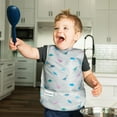thumbnail image 3 of Tiny Twinkle - Baby - Mess-Proof Apron Bib - Waterproof - Machine Washable - Dinosaur, 3 of 4