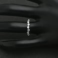 thumbnail image 4 of Zarina Anniversary Band Ring for Women Sterling Silver Cz Ginger Lyne Collection, 4 of 5