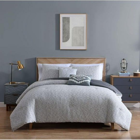 Hometrends Flynn Waffle 5 piece Comforter Set