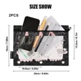 thumbnail image 3 of Ckdifva Halloween Pink Ghosts Pencil Pouch 3 Ring Zipper Pencil Case Binder Pockets Clear Top Cosmetic Bag 2 Pack, 3 of 6
