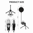 thumbnail image 4 of USB Microphone Clear Full RGB Capacitive Gaming Esports Desktop Microphone Live Conferencing Podcast Recording Studio Computer, 4 of 5