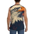 thumbnail image 4 of Balery American Bald Eagle A Camisetas sin mangas para hombre, absorbe la humedad y protege contra el mal olor.-X-Large, 4 of 7