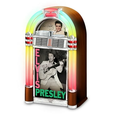 Bradford Exchange Elvis Presley Retro Jukebox with Lights and Music 6-inches, Multicolor