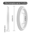 thumbnail image 3 of EIFHYT Ceiling Medallion Plastics White 2 pack 10" Fits Canopies up to7-1/4", 3 of 5