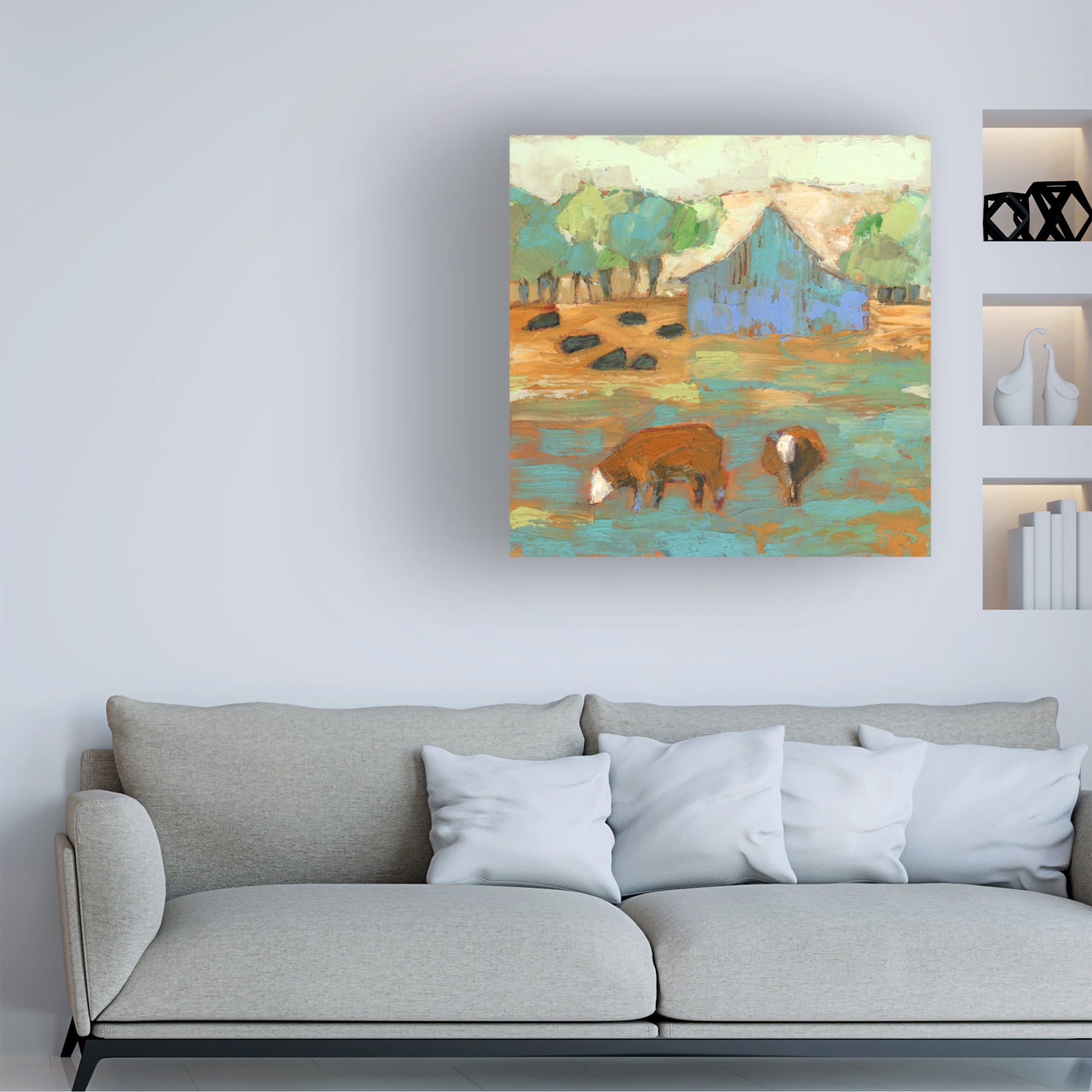 Trademark Fine Art Sue Jachimiec  Powhatan Barn Canvas Wall Art