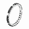 thumbnail image 3 of 925 Sterling Silver Stackable Expressions Polished Black Diamond Ring Size: 5; for Adults and Teens; for Women and Men, 3 of 4