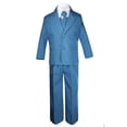 thumbnail image 3 of Kid Boy Baby Teen Formal Wedding Green Teal Blue Tuxedo Turquoise Aqua Suit S-20, 3 of 4
