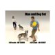 thumbnail image 1 of Juego de figuras de 2 piezas de hombre y perro para modelos a escala 1:24 de American Diorama American Diorama 23927, 1 of 1
