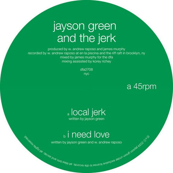Jayson Green & the Jerk - Local Jerk / I Need Love - Rock - Vinyl