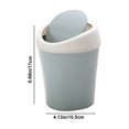 thumbnail image 3 of Desktop Trash Can, Shakes Cover, Living Room Cute Debris Bucket, Car Home Desk Restaurant Storage Tube Trash Basket, Plastic, Easy To Use, Push Lid, Space-saving, Multifunctional, Stylish, 3 of 6