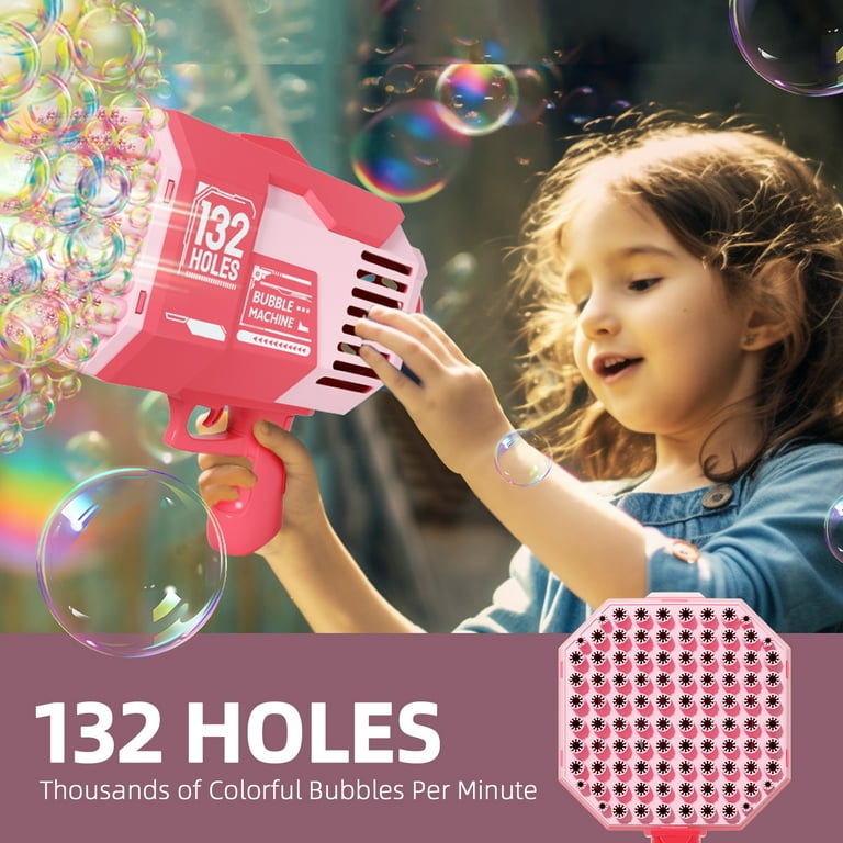 132 Hole Bubble Machine Gun Bubble Blower - Bubble Gun Blower With