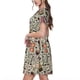 thumbnail image 2 of Easygdp Coffee pots cup para Vestido Transpirable de Mujer, Vestido Suelto de Manga Corta con Pliegues y Bolsillos para el Verano, 2 of 6