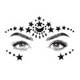 thumbnail image 1 of Maquillaje temporal tatuajes brillo diamantes de imitación decoración para mujeres fiesta Cosplay música Hugtrwg Para estrenar, 1 of 6