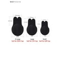 thumbnail image 4 of BadPiggies 2 Pairs Rabbit Ear Women Invisible Bra Self Adhesive Strapless Backless Breathable Lifting (A to F) Cup, 4 of 7