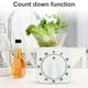 thumbnail image 2 of Injueey Temporizador de cocina de 60 minutos, cuenta regresiva, recordatorio de alarma, temporizador mecánico cuadrado blanco para cocina Herramientas y accesorios para hornear Injueey HA001273-00, 2 of 6