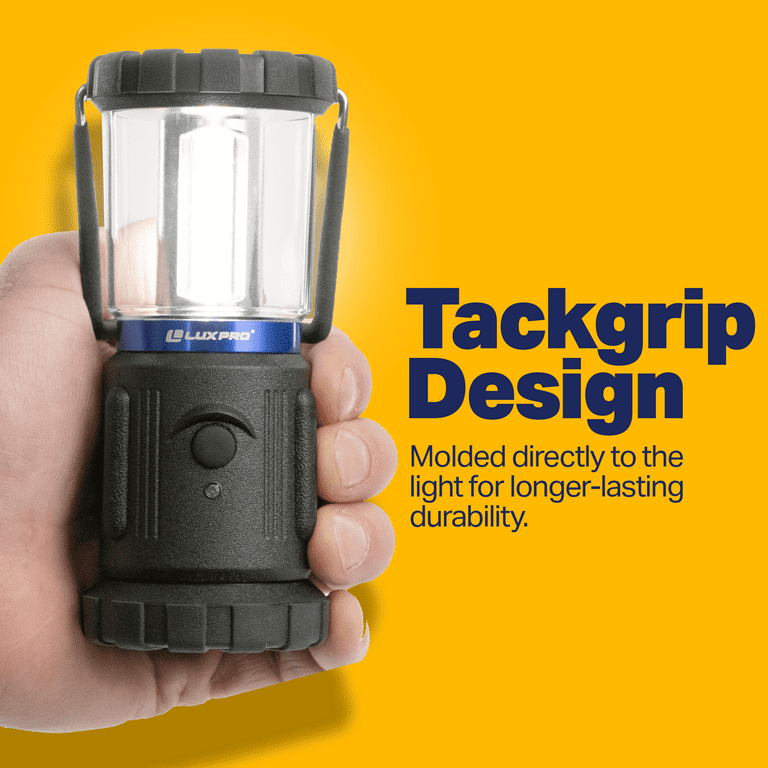 LUXPRO BroadBeam 150 Lumen Mini LED Lantern Portable LED Lantern for Up to 90 Hours of Use Rubber Coated Camping Lantern 2 LED Lights with IPX4