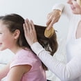thumbnail image 5 of Peine de madera con cerdas de madera, cepillo para desenredar y peinar el cabello de las mujeres., 5 of 5