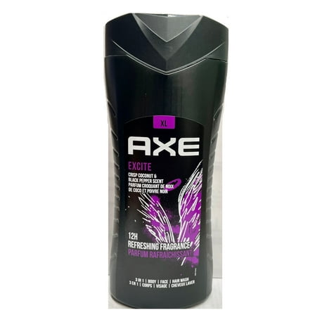 AXE 3-in-1 Body Wash - Excite, Net.Wt 13.5 fl.oz (Body|Face|Hair Wash)