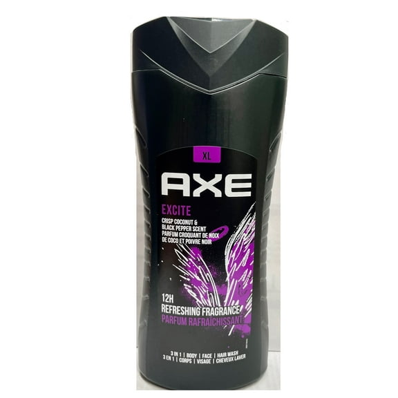 AXE 3-in-1 Body Wash - Excite, Net.Wt 13.5 fl.oz (Body|Face|Hair Wash)