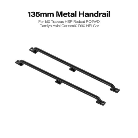 2pcs 135mm Car Railing Metal Handrail for 1:10 RC Crawler Pickup Truck Traxxas HSP Redcat RC4WD Tamiya Axial Car scx10 (Best Paint To Use On Metal Railings)