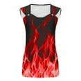 thumbnail image 4 of Débardeurs pour Femmes, Camisole Imprimée Sans Manches T-Shirt Ample, 4 of 4