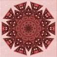 thumbnail image 1 of Ahgly Company Tapis d'Intérieur Lavable en Machine Carré Transitionnel Rose Pastel, 8 Pieds Carré, 1 of 7