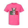 thumbnail image 2 of Wild Bobby Mexican King Latin Pride Men Graphic Tee, Neon Pink, XX-Large, 2 of 5