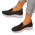 thumbnail image 5 of YOUYEDIAN Sneakers for Women Versatile Mesh Knit Round Toe Casual Soft Comfy Sneakers Fashion Slip On Stretch Walking Shoes, 5 of 5
