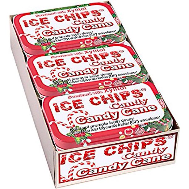 Ice Chips Xylitol Candy Candy Cane 6 Tins Walmart Com