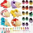 thumbnail image 4 of YOPTOP Uncrustables Maker  24pcs Sandwich Cutter and Sealer Set  Sandwich Cutters for Kids  Uncrustable Sandwich Cutter  Decruster Sandwich Maker  Bread Cookie Cutters for Kids Lunch Box & Bento,48, 4 of 11