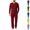 Wine, variant on HAJWOH Mens Pajamas Set Long Sleeve Sleepwear Crew Neck 2 Piece Loungewear Nightshirt Top & Pants with Pockets